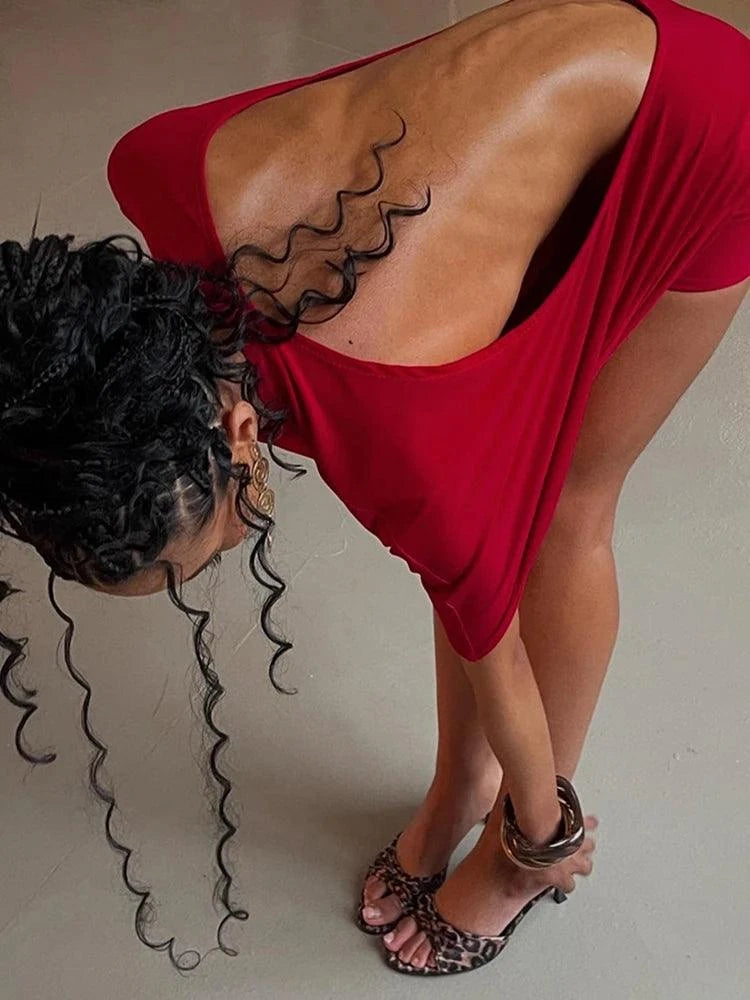 Soléna Backless Sculpt Mini Dress — additional view