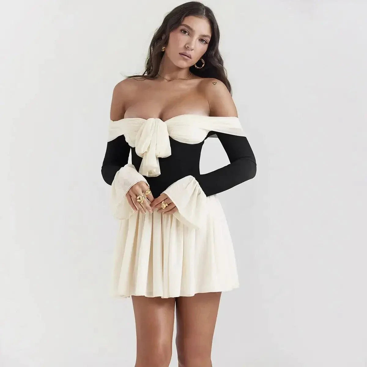 Elegant Supreme Dalia Dress showcasing sophisticated silhouette and luxurious fabric