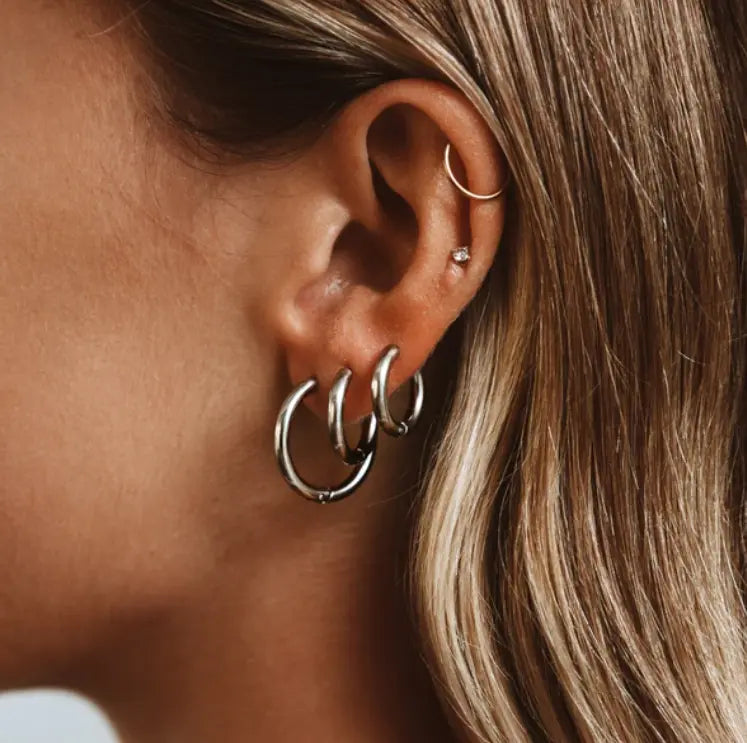 Lucia earrings — scale reference