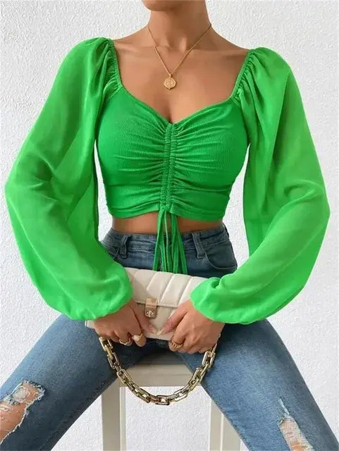 Trendy Crop Top — front view