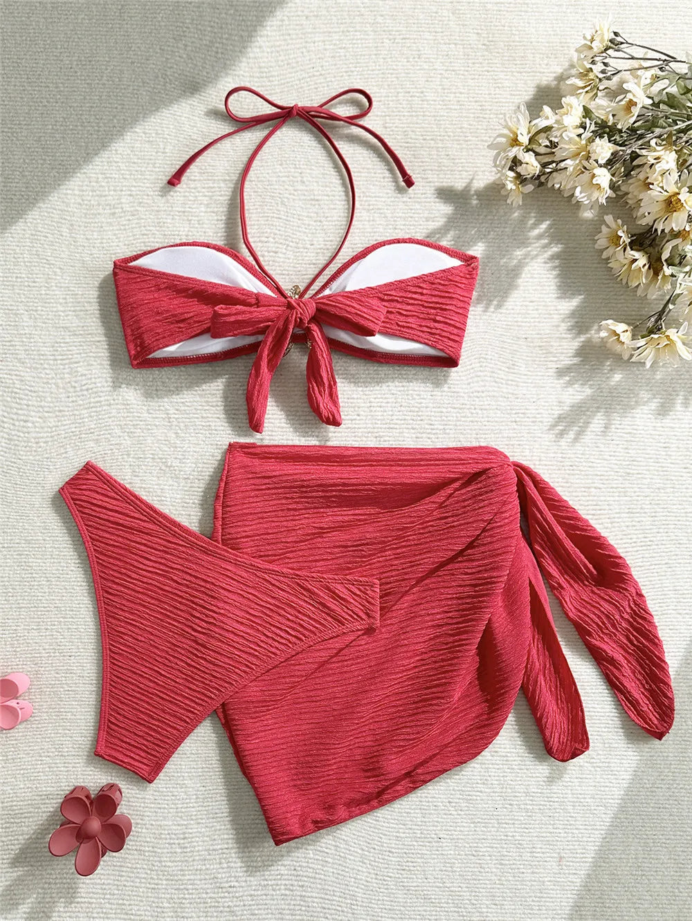 Aurea Starfish 3-Piece Bandeau Bikini Set