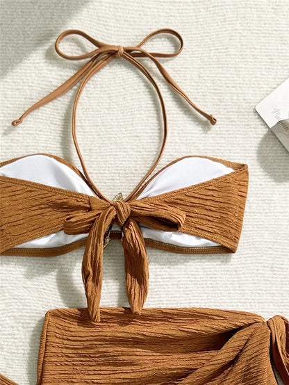 Aurea Starfish 3-Piece Bandeau Bikini Set