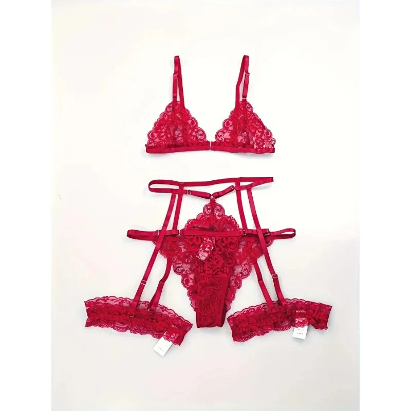 Éclat Sheer Lace Lingerie Set