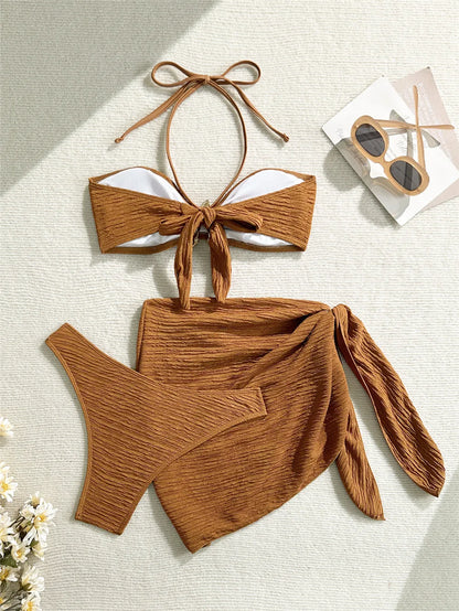 Aurea Starfish 3-Piece Bandeau Bikini Set