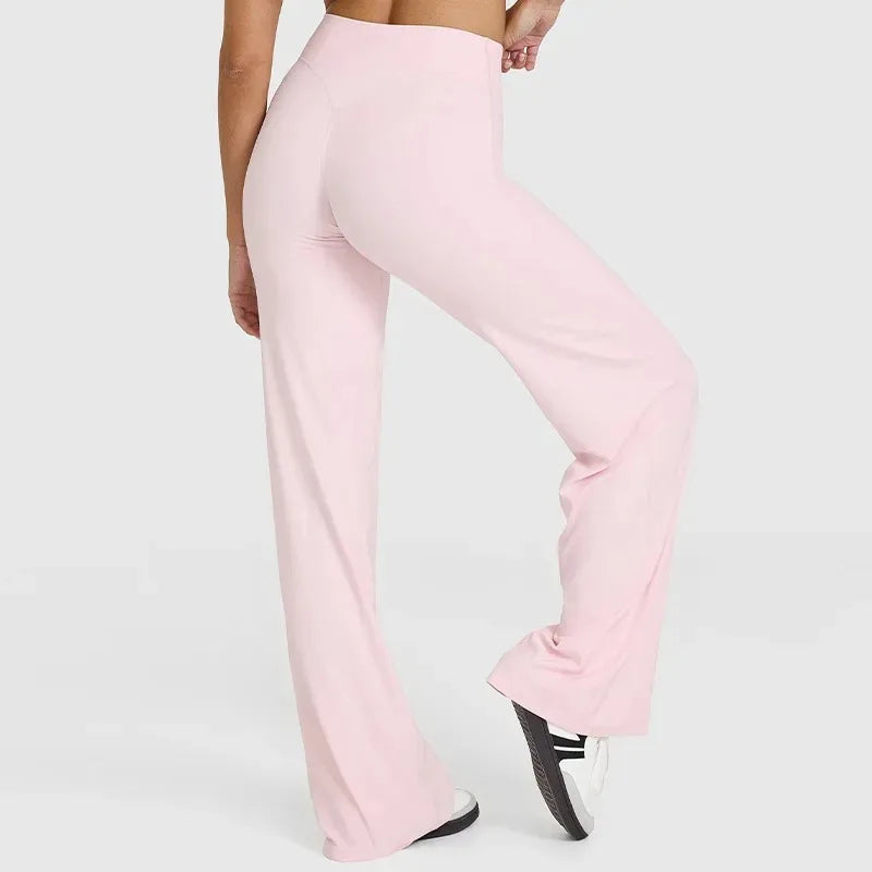 Nova Butter-Soft Flared Yoga Pants in Pink