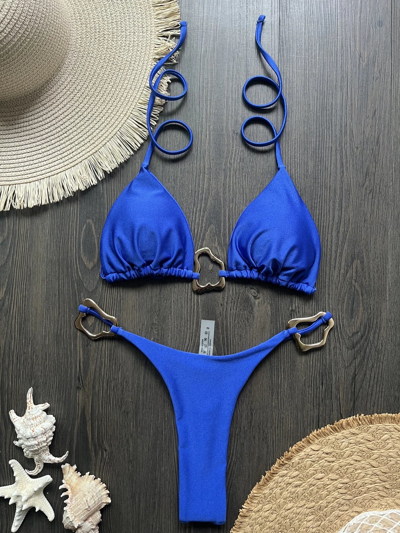 Halter Thong Bikini Set — side detail
