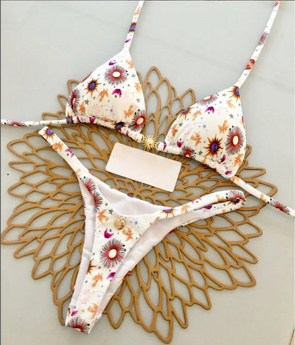 Savanna Lace-Up Leopard Bikini Set