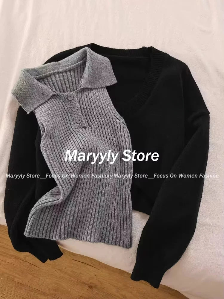 Margaux Knit Polo Top & Skirt Set, view 4