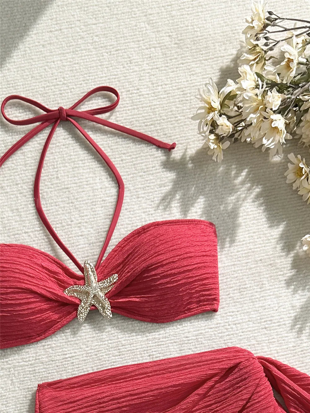 Aurea Starfish 3-Piece Bandeau Bikini Set