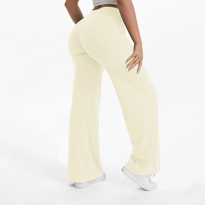 Aria Flared Yoga Pants in Milky White