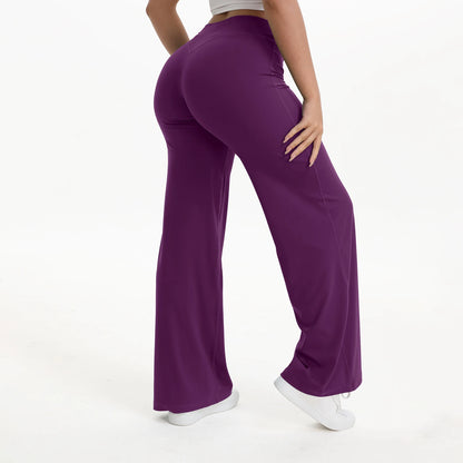 Aria Flared Yoga Pants in Grape Purple