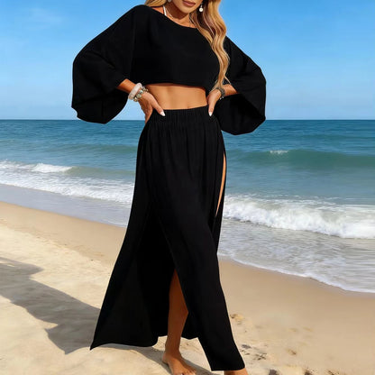 Sheer Two-Piece Set — modeled view