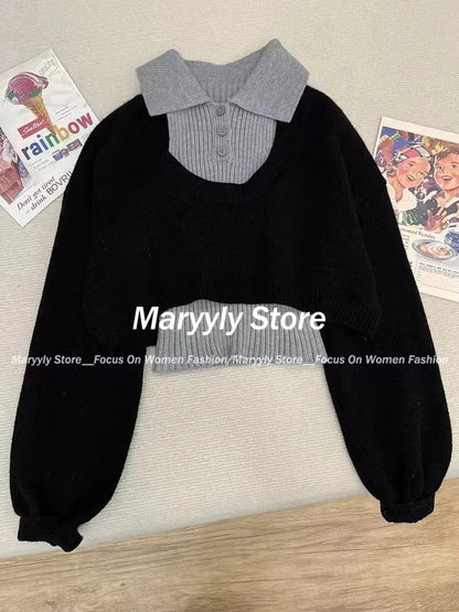 Margaux Knit Polo Top & Skirt Set, view 3