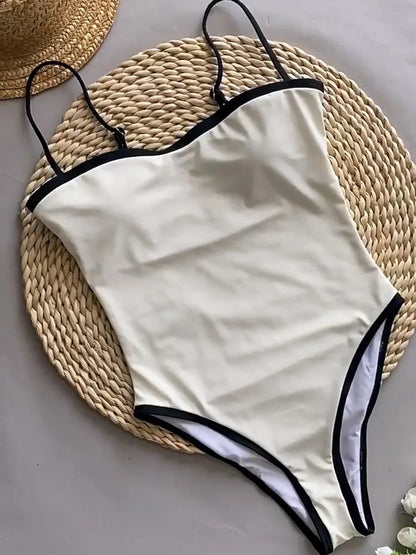 Marina Époque Color-Block One-Piece