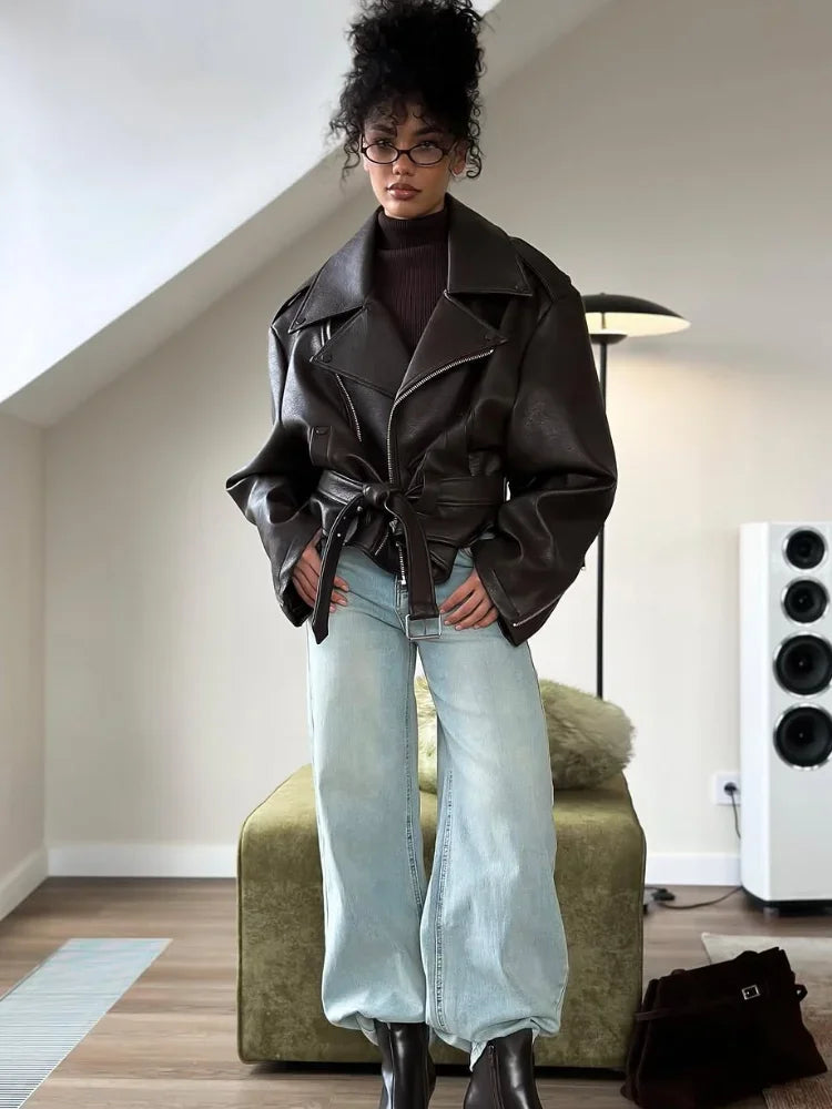 Roxane Faux-Leather Jacket, view 2