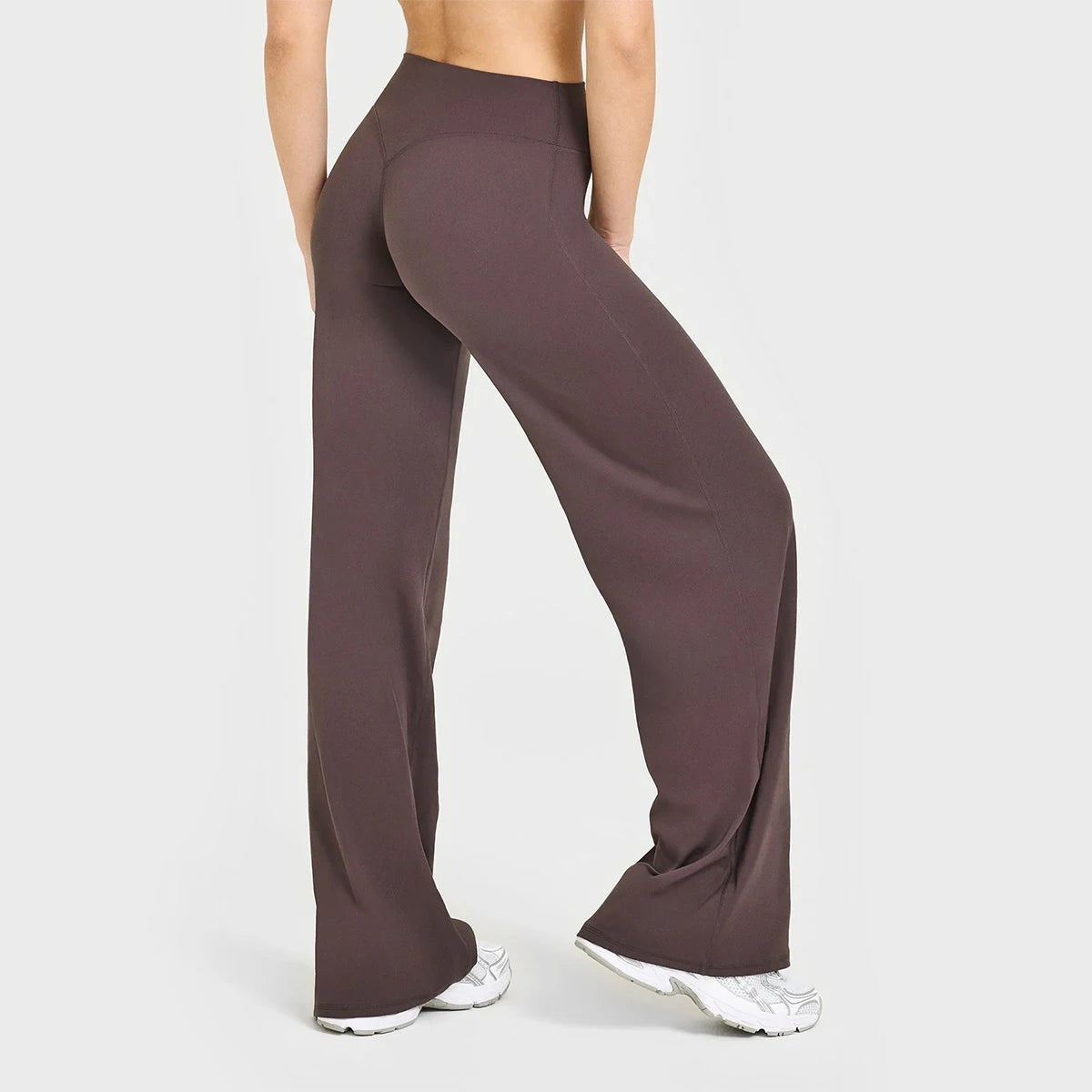 Nova Butter-Soft Flared Yoga Pants in Umber Brown