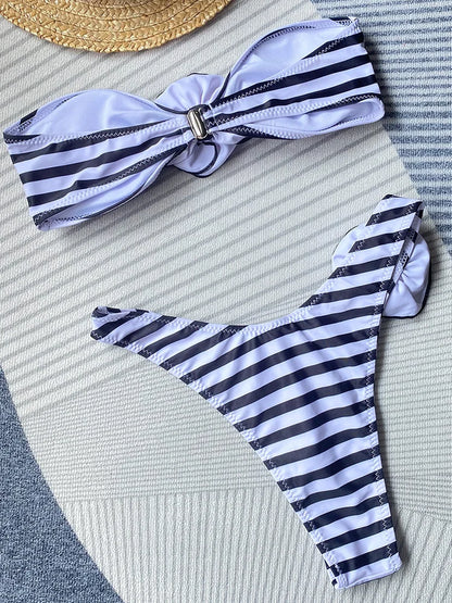 Flora Luxe 3D Bandeau Bikini Set