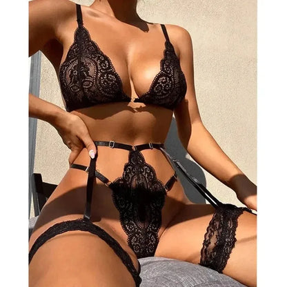 Éclat Sheer Lace Lingerie Set