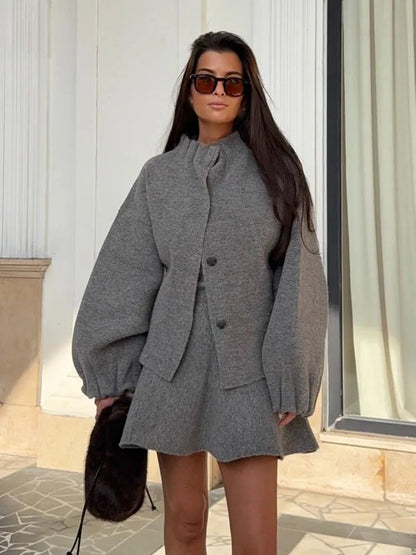 Colette Knit Jacket & Skirt Set, view 5
