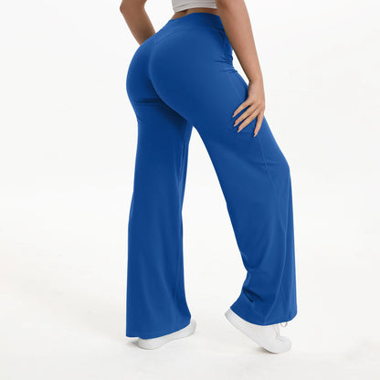 Aria Flared Yoga Pants in Deep Sea Blue