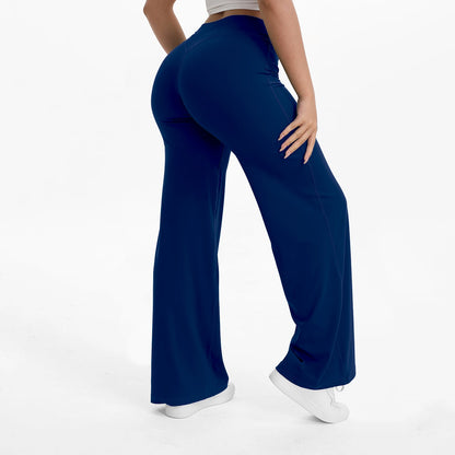 Aria Flared Yoga Pants in Ink Blue