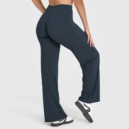 Nova Butter-Soft Flared Yoga Pants in Blueberry