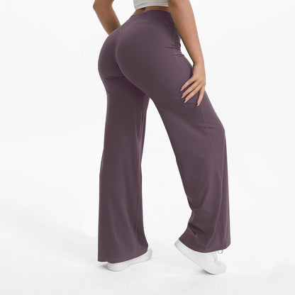 Aria Flared Yoga Pants in Lavender Mist